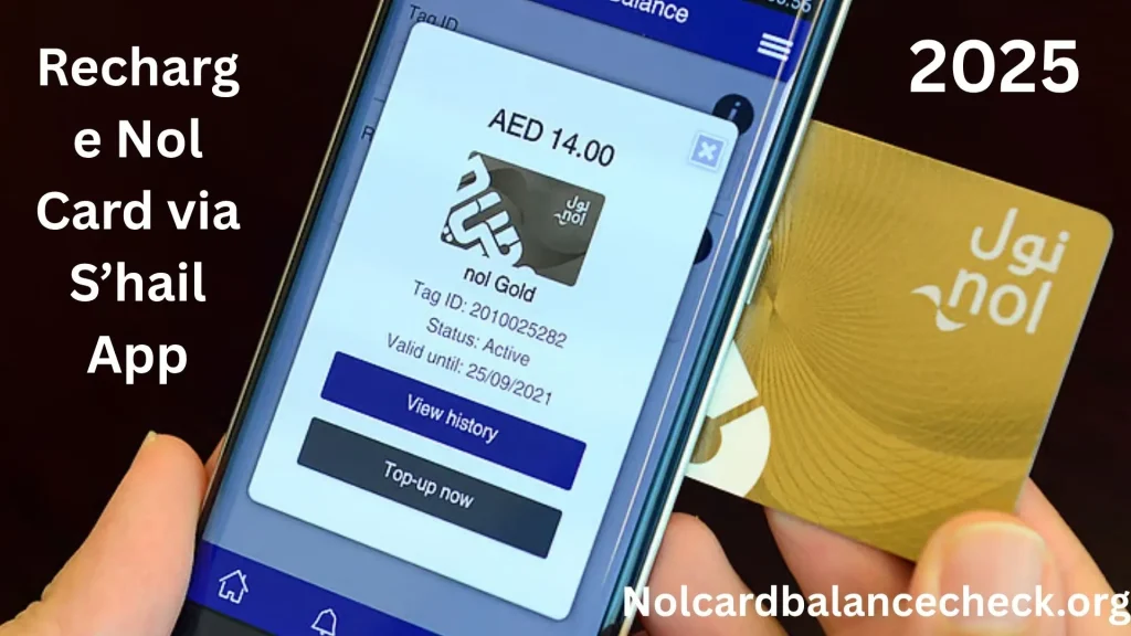 Recharge Nol Card via S’hail App