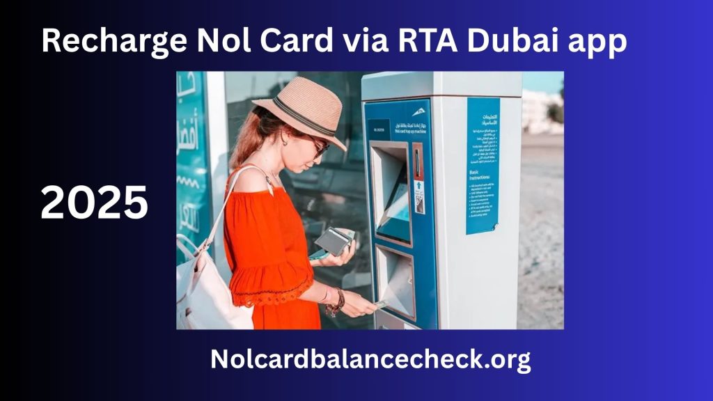 3. Recharge Nol Card via RTA Dubai app