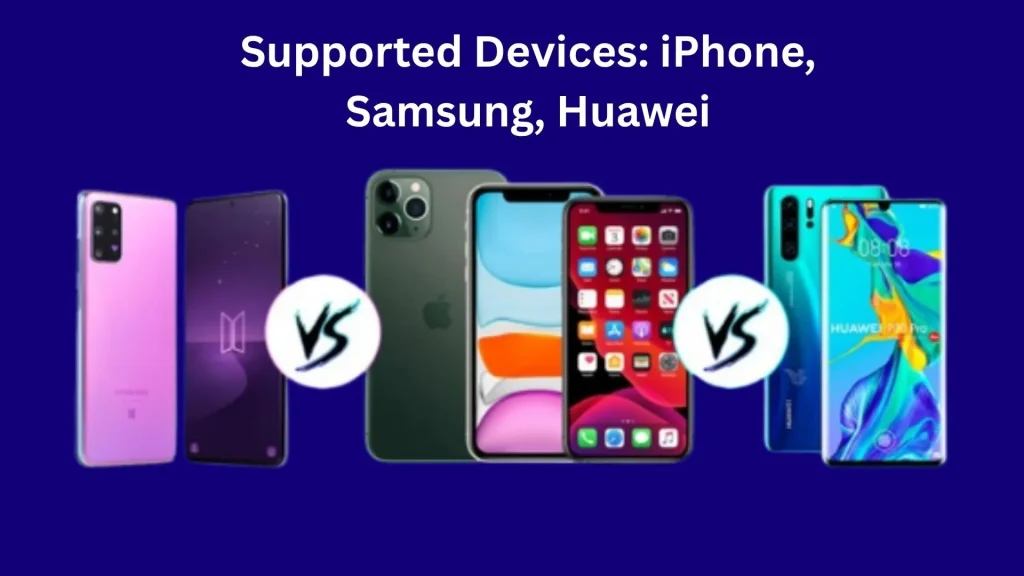 Supported Devices iPhone, Samsung, Huawei